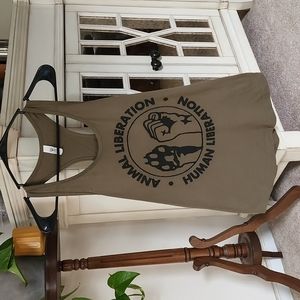 Animal rights tank top
